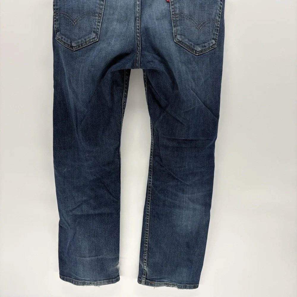Levi's 559 Jeans Mens 34X30 (34x29) Relaxed Straight Dark‎ Wash Blue Denim Fit